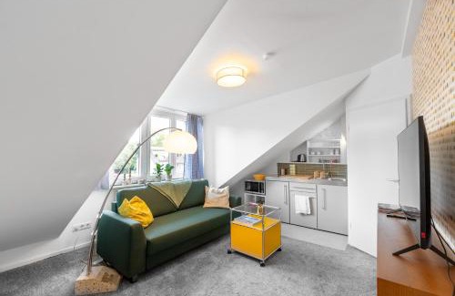 Neuehrenfeld Apartment | Schickes Dachstudio im beliebten Köln Neu-Ehrenfeld mit Peleton-Rad