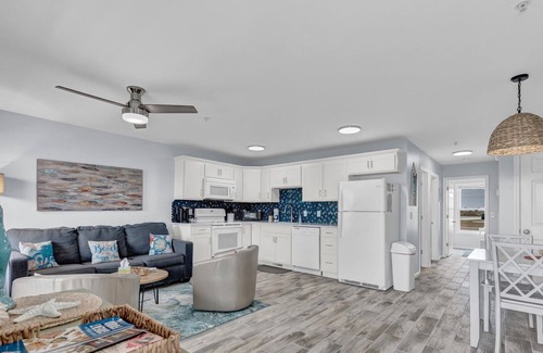Surf City Condo | Sea Coast Suites #18 Condo in Surf City, NC - Short Walk to Beach