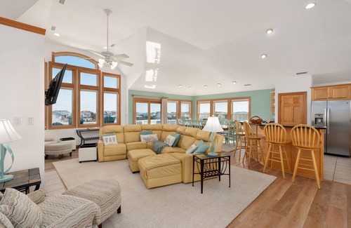 Whalehead Beach House | Sea Forever-Oceanside 8-10 BR; Pool, Hot Tub, Elevator, Gardens!