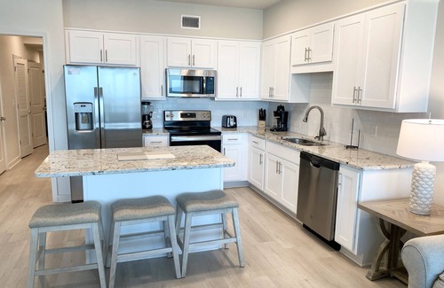 Gulf Shores Condo | Sea Glass #204 Luxury Gulf-Front condo steps to the beach, POOl & HOT TUB!