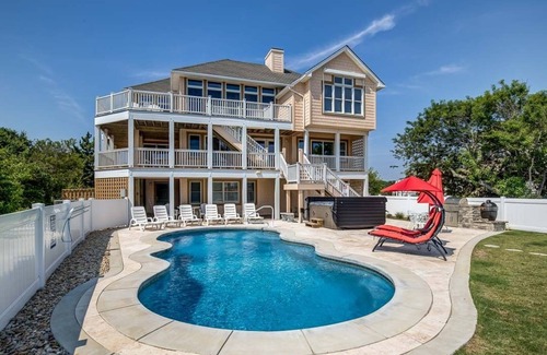 Pine Island House | Sea Spot | 625 ft from the beach | Private Pool, Hot Tub | Corolla