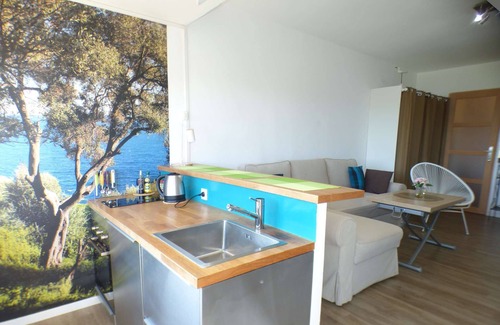Les Sablettes Apartment | Sea view, air conditioning, Wifi, beach in front
