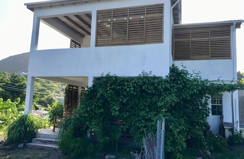 Falmouth House | Sea view apartment with endless breeze, lush garden.nature and animals lovers