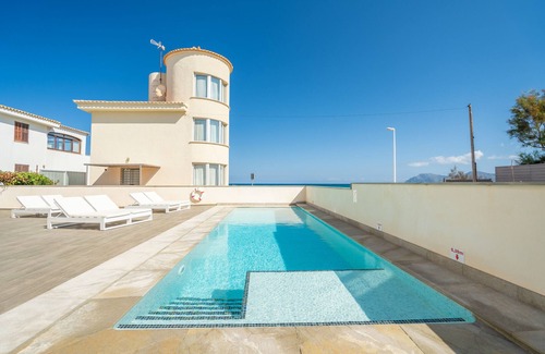 Son Serra de Marina Villa | Sea view Villa with pool, only 20m to the beach, Son Serra de Marina, Mallorca