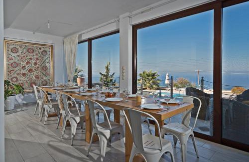 Agia Pelagia Villa | Sea Views at villa Anemomylos with Heated Pool, Ping Pong and Tennis