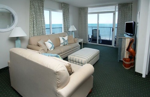 Arcadian Shores Condo | Sea Watch South 915 Oceanfront 3BR Condo with Great Amenities