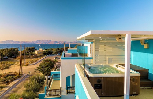 Mastichari Villa | Seabreeze Villa - with Jacuzzi & heated pool