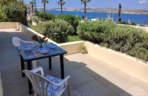 Qawra House | Seafront, 3 Bedrooms with the Best Sea View