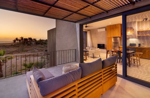 Todos Santos Condo | SeaSide, Beautiful New Property besides the Ocean with Great Amenities.