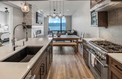 Sandpoint Condo | Seasons 8, All New Waterfront Condo. Great views, Rooftop bar and hot tub, marina, beach.