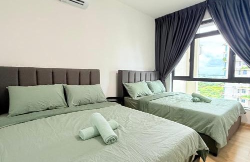 Gelang Patah Apartment | Seaview 2B2R 10pax Condo Forest City 3C-1608