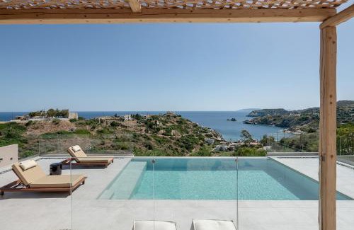 Agia Pelagia Villa | Seaview Lux Villa Kokomo Aura with Private Pool, 400m to beach!