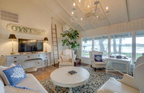 Fernandina Beach House | Secluded Birders Paradise Fishing Dock and Fire Pit