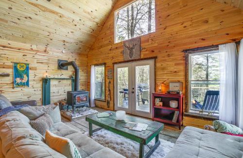 Brevard House | Secluded Brevard Cabin with Private Waterfall!