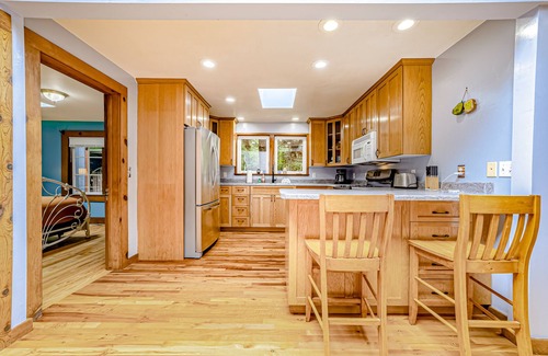 Trinidad House | Secluded forest home with deck, private setting, woodstove, WiFi, & patio