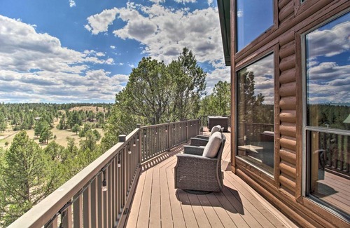 Overgaard House | Secluded Heber Cabin with Deck and Scenic Valley Views