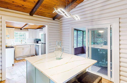 Bryson City House | Secluded home with private hot tub, foosball, 2 fireplaces, grill, & cornhole