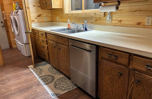 South Fork House | Secluded mountain-view home with hot tub, grill, firepit, wood stove, fireplace