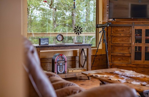 Hasty Cabin | Secluded mountaintop cabin, 40 acres, views of Buffalo River below & wildlife