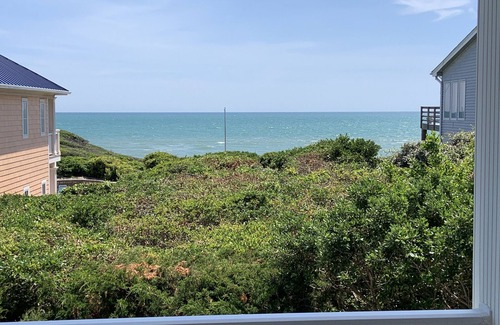 Pine Knoll Shores House | Secluded Ocean front home 7BR/5.5 BA with private pool, elevator, theater, gym