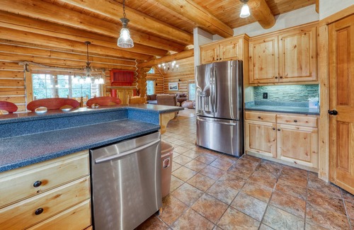 Brian Head Cabin | Secluded retreat with inviting deck, air hockey, & W/D - dog-friendly