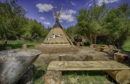 Garden Valley Other | Secluded Riverfront Tipi Retreat Surrounded by Pines in Garden Valley Idaho