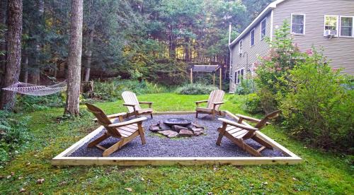 Margaretville House | Secluded Streamside Home with Hot Tub