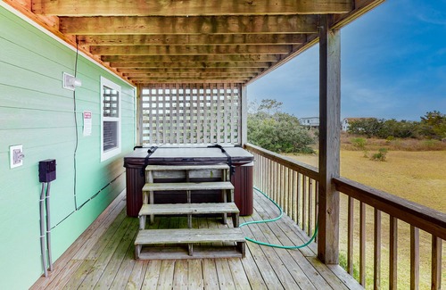 Frisco House | Secluded Waterfront House w/Private Hot Tub, Ocean View, Central A/C, Free WiFi