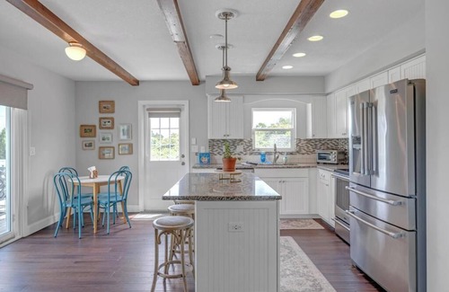Vilano Beach House | Second Wind - Chic 5BR home w pool & balcony views