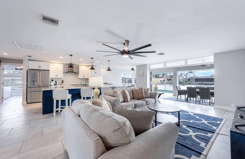 Pelican House | Seconds to River Direct Gulf Access Pool/Spa Home With Games Room