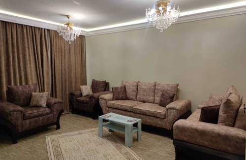Madinaty Apartment | Secure : Handcrafted Furniture with garden view 22 minutes to the airport