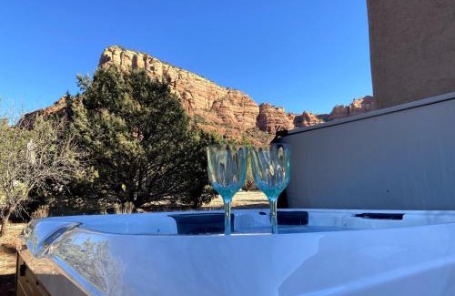 Sedona House | Sedona Fox Den and Casita Picturesque Red Rock Views, Two Private Hot Tubs, Outdoor Dining, Patio