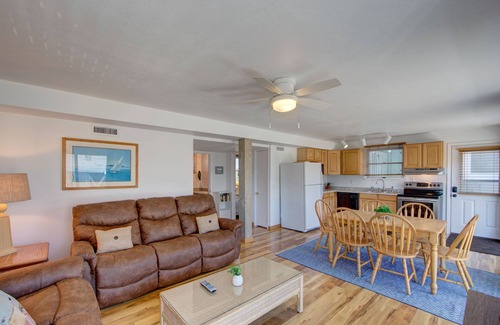 Avon Cottage | Semi-Oceanfront Beach Cottage II. Access across street to shops and restaurants
