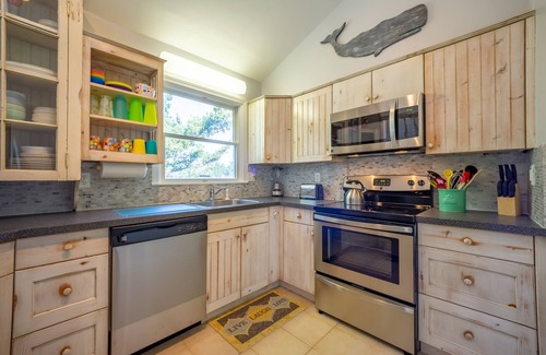 Ocean Isle Estates House | Semi-oceanfront dog-friendly home with private hot tub, decks & shared pool