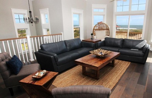 Carova Beach House | Semi-Oceanfront, Ocean Views, Wild Horses, Private Pool, 4x2338, Race To The Beach