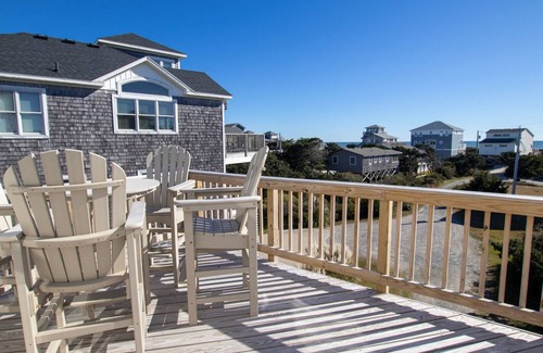 Hatteras House | Semi-Oceanfront, Private Pool, Hot Tub, Ocean Views, Arcade, Dog-Friendly