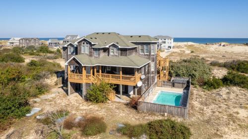 Carova Beach House | Semi-Oceanfront, Wild Horses, Pets Welcome, Private Pool, 4x2064, Happy Hours