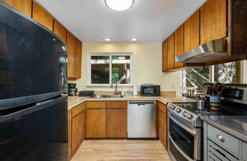 Fox Hollow House | Serene and Private Retreat, Huge Deck Nestled in the Trees, Close to UofO Campus, Football, and More