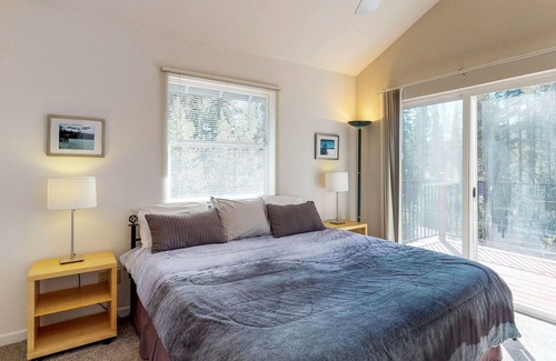 Serene Lakes House | Serene cabin with wood stove, private W/D, and wood fireplace - walk to lake