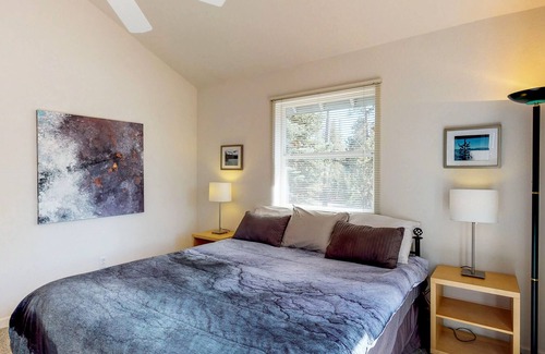 Serene Lakes House | Serene cabin with wood stove, private W/D, and wood fireplace - walk to lake