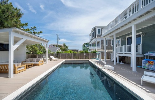 Fenwick Island House | Serene Family Home with Heated Pool 30 Steps from Beach