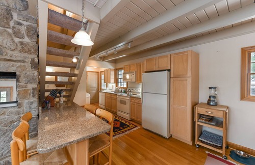 McHenry House | Serene Lakefront Chalet w/Dock Hot Tub & Fire Pit