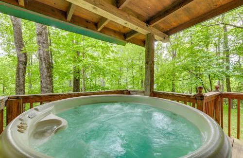 Maggie Valley House | Serene Maggie Valley Retreat with Deck and Hot Tub!