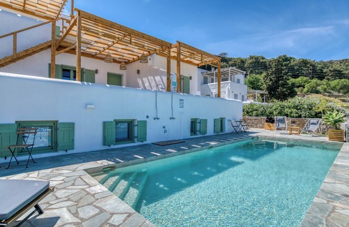 Lefkes Villa | Serene Paradise with Breathtaking Aegean Views