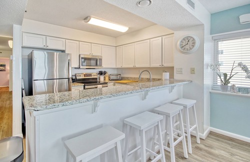 North Myrtle Beach Condo | Serene seaside condo with beach access, indoor and outdoor pools, and W/D