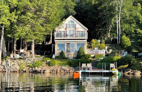 Laconia House | Serenity at Sunrise. Breathtaking Lakefront with Private Dock!