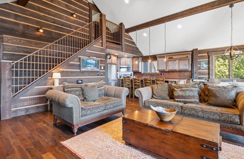 Whitefish House | Serenity Cove- 4BD 3.5BA home on Whitefish Lake w/ Private Hot tub & Boat Dock!
