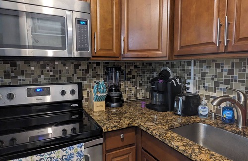 Wildwood Crest Condo | Serenity Now! Oceanfront 2BR Wildwood Crest condo with gorgeous pool!
