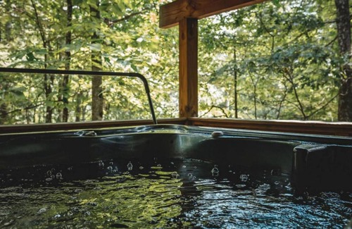 Purlear House | Serenity Ridge Cabin at 36 North - Hot Tub