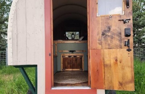 Tetonia House | Sheep Wagon One⁓Teton Views⁓Glamping⁓Working Ranch